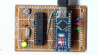 How To Burn Arduino Bootloader and sketch for ATMEGA8 [upl. by Arikahs]