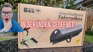 Fahrradbox  BeeMy Box  in Sekunden geöffnet Lockpicking [upl. by Eigger665]