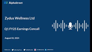 Zydus Wellness Ltd Q1 FY202425 Earnings Conference Call [upl. by Lupee]