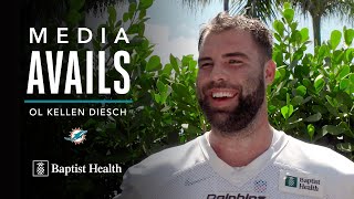 KELLEN DIESCH MEETS WITH THE MEDIA  ROOKIE MINICAMP  MIAMI DOLPHINS [upl. by Kit]