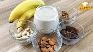 Dry Fruit Juice  Dry Fruit Milk Shake  Banana Dry Fruit Milkshake  High Protein Shake [upl. by Ylrebmek]