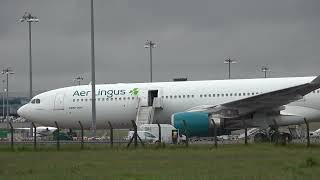 Big cleaning Aerlingus A330300 at Dublin Airport Ireland 🇮🇪 [upl. by Nannarb]