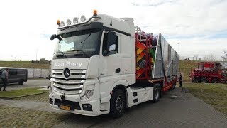 Kermis Hoofddorp 2018 Transport en opbouw deel 1 [upl. by Etnasa285]