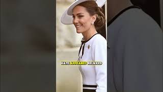 Royal Balcony Moment Kate Middleton Shines at Trooping the Colour 2024 KateMiddleton [upl. by Leima]