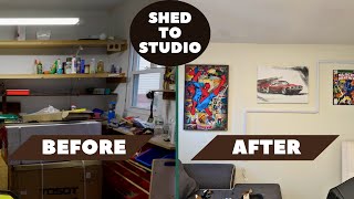 Watch me Transform my Tool Shed into a YouTube Studio  Man Cave [upl. by Akinehc246]