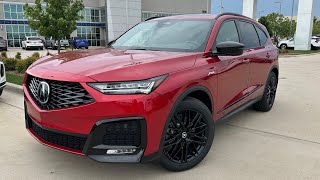 Performance Red 2025 Acura MDX ASpec Advance Walkaround [upl. by Lose]