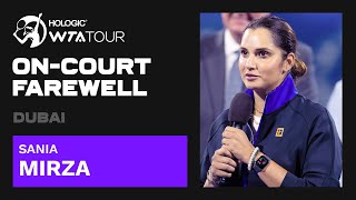 Sania Mirzas emotional final words as she retires from tennis  2023 Dubai Farewell Ceremony [upl. by Illom376]