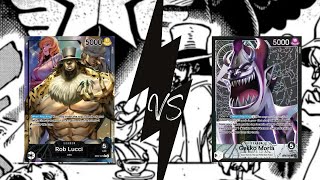 OP7 Rob Lucci vs Gecko Moria  One Piece TCG [upl. by Suoivatnom256]