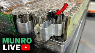 A FirstEver Tesla Teardown Model X Battery Pack Overview [upl. by Antoinette]