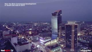 The Tallest Building in Cambodia Aerial View  Vattanac Capital [upl. by Sharma]