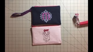 Sew Simple Lined zippered pouch  for beginners [upl. by Rolandson]