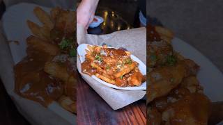 Have you ever had poutine fries topped with real Wisconsin cheese curdsvegas lasvegasfood [upl. by Eelinej41]