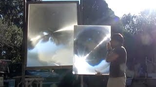 Fresnel Lens Solar magnifying glass for optical scorcher [upl. by Nylarahs]