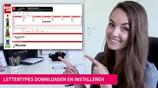 How to lettertypes downloaden en installeren [upl. by Mcripley]