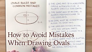 How to Avoid Mistakes When Drawing Ovals [upl. by Etnahsa]