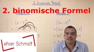 2 binomische Formel  quadratische Gleichungen  Mathematik  Lehrerschmidt [upl. by Nydnarb]