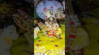 Nokar Rakh le Sanware humko bhi ik bar laddugopal youtubeshorts bhajan bhaktisong video [upl. by Eibba]