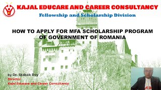 MFA Scholarship Program of Government of Romania [upl. by Ceciley]