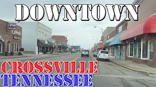 Crossville  Tennessee  4K Downtown Drive [upl. by Shult]