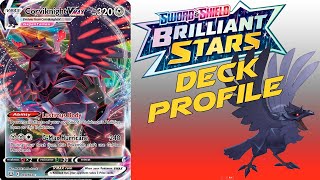 Brilliant Stars Deck Profile Corviknight VMAX [upl. by Anitsyrk561]