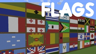 Minecraft  Country Flag Pixel Art  All Countries [upl. by Asaert253]