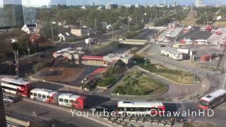 Tunneys Pasture station demolition LRT Ottawa OC Transpo [upl. by Haldes]