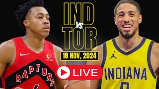 🔴LIVE  Indiana Pacers Vs Toronto Raptors Full Game  NBA Live  NOV 18 2024  2k [upl. by Aietal]