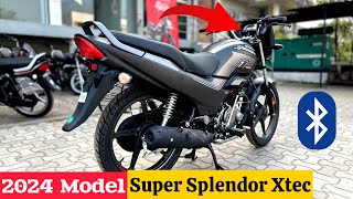 2024 Model Hero Super Splendor Xtec 125 Review  On Road Price  Mileage  Feature  hero bike [upl. by Qulllon70]