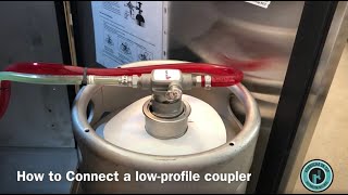 How to Connect and Disconnect a Low Profile D Coupler  Kombucha On Tap [upl. by Nycila720]