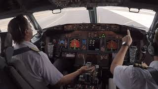 Boeing 737800  Start and Takeoff Procedure  Santiago de Chile [upl. by Kacy]