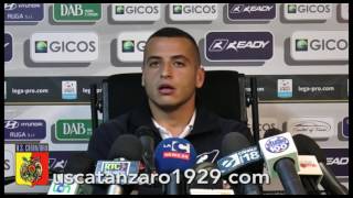 CATANZAROTARANTO GIOVINCO IN SALA STAMPA [upl. by Anna-Diana]