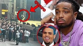 CHRIS BROWN rive trò lwen ak BEEF la🤯 li fini nèt ak QUAVO [upl. by Aramoy]