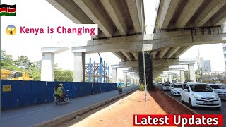 The Construction of Nairobi Expressway Exit At Haile Sellasie Avenue Joining Nairobi Viaduct [upl. by Meerak]