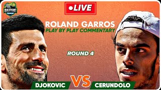 🎾DJOKOVIC vs CERUNDOLO  Roland Garros 2024  LIVE Tennis PlaybyPlay Stream  French Open [upl. by Dianemarie954]