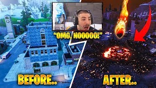 NICKMERCS Reacts to Tilted Towers being DESTROYED Feat Sypher PK [upl. by Bauer]