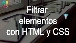 Filtrar elementos con HTML y CSS [upl. by Nomzzaj]