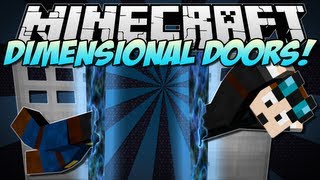 Minecraft  DIMENSIONAL DOORS Create your own Dimensions  Mod Showcase 152 [upl. by Buff982]