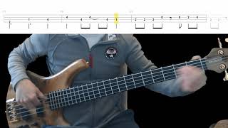 Marillion  Grendel Bass Cover with Playalong Tabs in Video [upl. by Aerdnua]