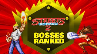 RBear is By Far The Toughest  Streets of Rage 2 Bosses Ranked Sega [upl. by Nwahsram]