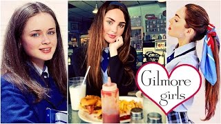 Rory Gilmore Fresh Makeup amp Easy School Hairstyles Gilmore Girls Tutorial [upl. by Asined]