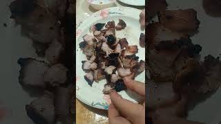 Sinugbang baboy tayo ngayon guys for dinner shortsvideo shortstrending [upl. by Granlund356]