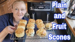 Ninja Air Fryer Scones  Air Fryer Scones Fruit and Plain [upl. by Camp]