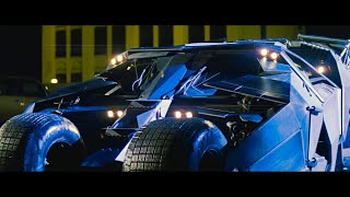 Batmobile Chase  Batman Begins Remastered HDR [upl. by Atnamas]