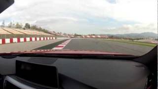 2012 F30 328i doing two laps at Catalunya F1 track in Barcelona [upl. by Assener690]