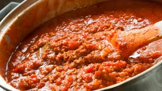 The GREATEST Spaghetti Meat Sauce EVER [upl. by Airet727]