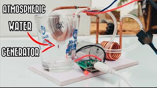 I made an Atmospheric Water Generator from the idea of my Mini Ac [upl. by Benyamin]