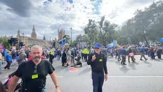 Driving Dissent Londoners Rally Against Motorist Fees And Joins Pro EU rally in Westminster [upl. by Nirroc]