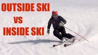 OUTSIDE SKI vs INSIDE SKI [upl. by Punke]