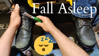 ANOTHER AMAZING BOOT TRANSFORMATION  ANGELO SHOE SHINE ASMR [upl. by Ruben]