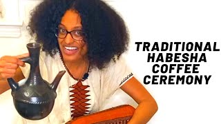 Ethiopian Eritrean Coffee Ceremony  How to make and drink traditional coffee for beginners [upl. by Ynattib]